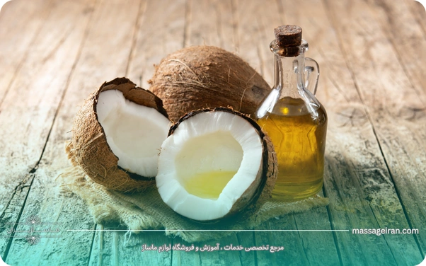 ماساژ صورت با روغن نارگیل